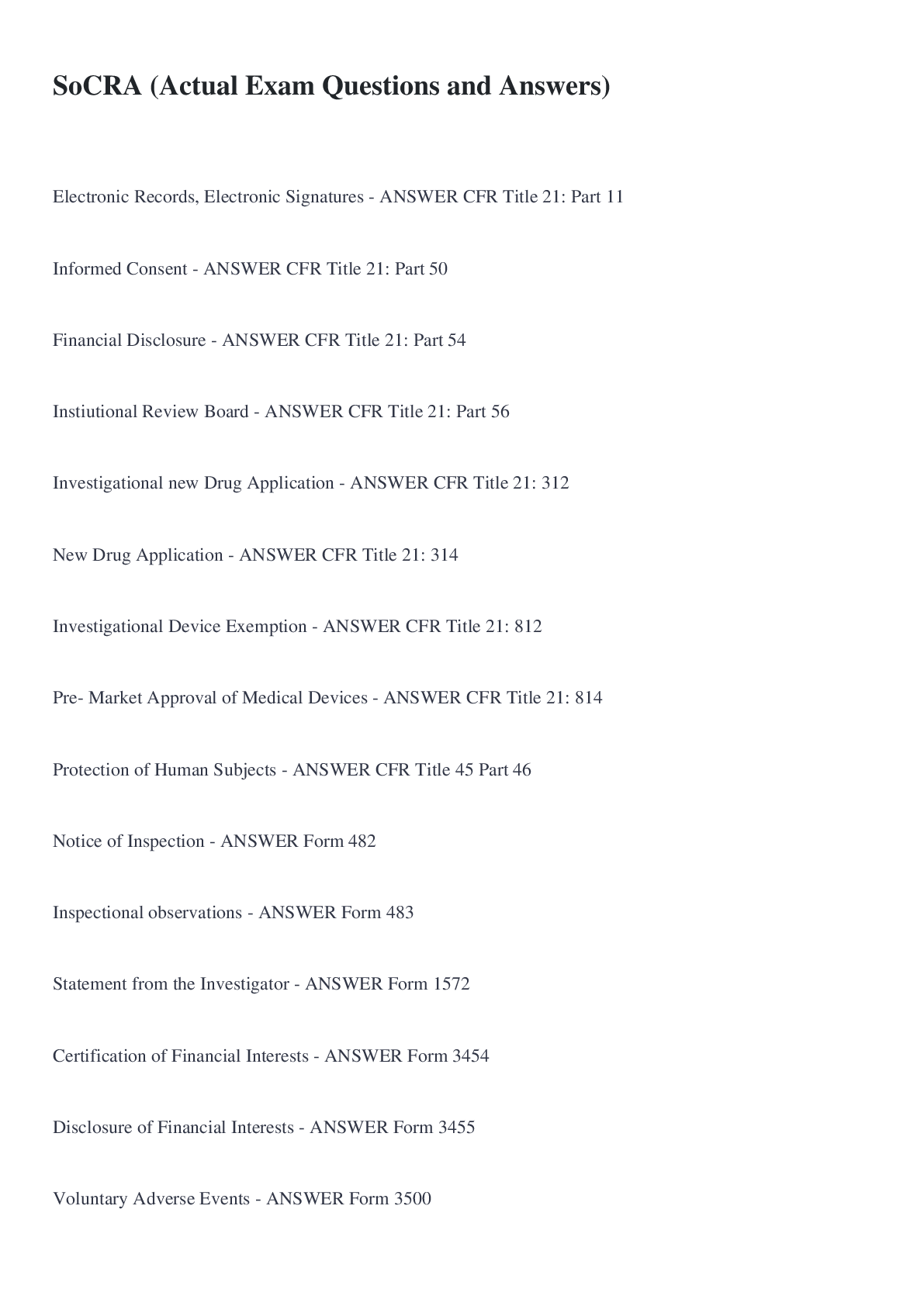 Preview image for SoCRA (Actual Exam Questions and Answers)
